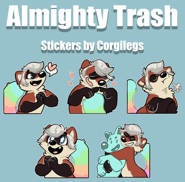 Almighty Trash Stickers